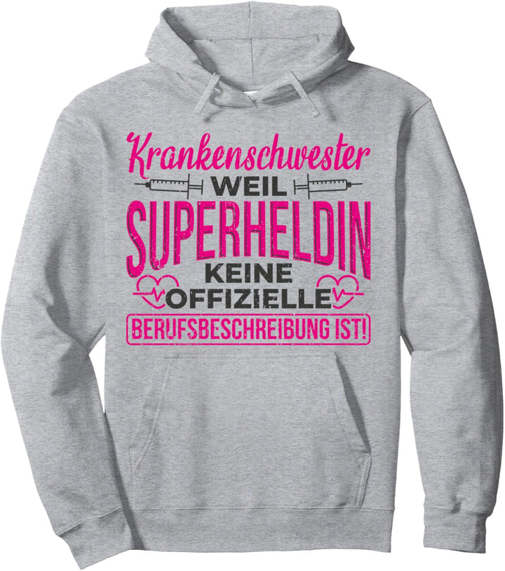 Krankenschwester Superheldin Geschenk Pullover Hoodie