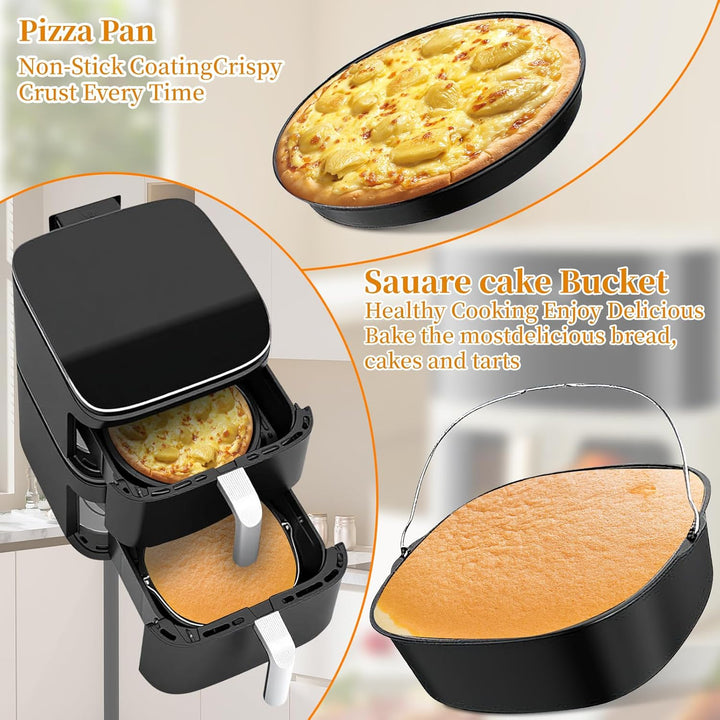Heissluftfritteuse Zubehör für COSORI Turboblaze 5,5L/6L/6,2L/6,4L/Turbo Tower Pro 10,8L,Double Stac