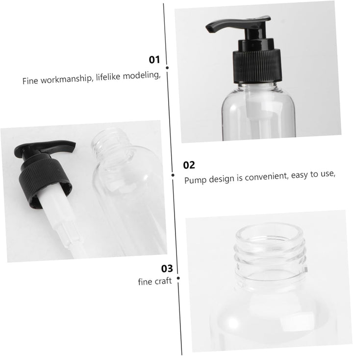 5st Seifenspender Badezimmer Leere Kosmetik Pumpflasche Zum Befüllen Plastiklotionsflasche Leere Pum