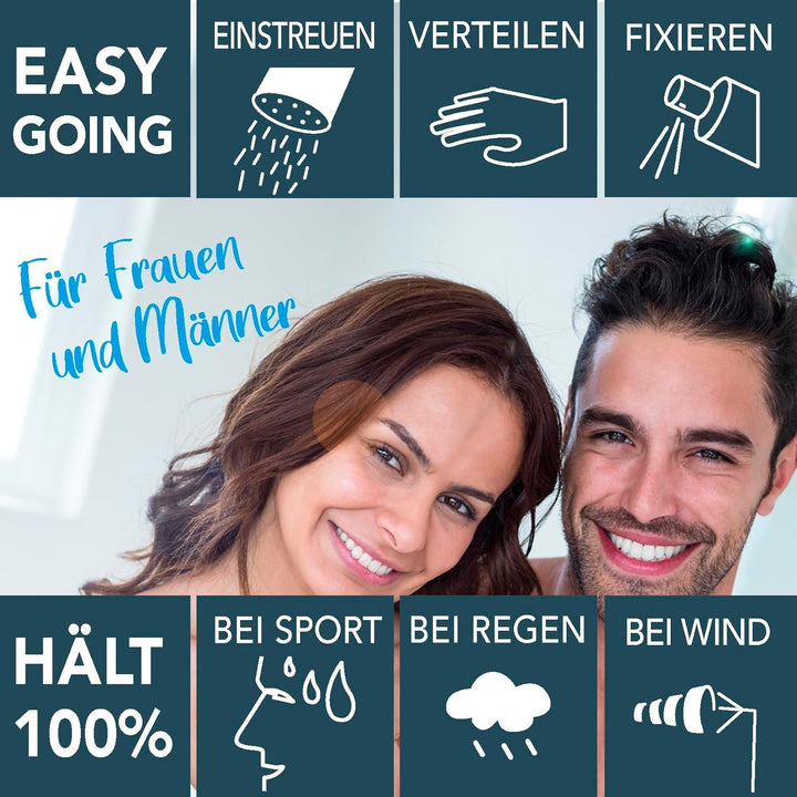 Cover Hair® Premium Streuhaar - 26g I Schütthaar zur Haarverdichtung & Ansatzkaschierung - Natürlich