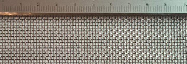 Edelstahl Drahtgewebe (V4A) mit 1,25mm maschenweite, 0,4mm drahtstärke. (16 Mesh) Masse: 1000mm x 10