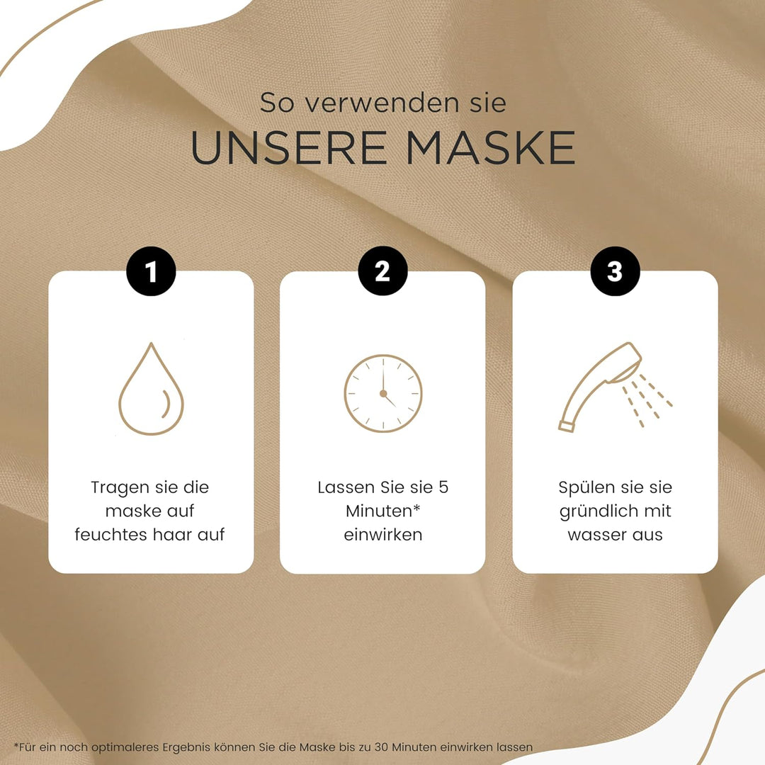 Kerargan - Haarmaske gegen Haarausfall mit Rizinusöl - Intensive Pflege für Trockenes und Brüchiges