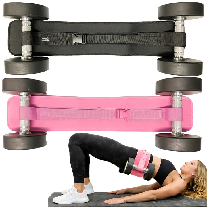 Hip Thrust Gürtel, Gewichtslastgürtel für das Anbringen von Hanteln für Hüftübungen, Glute Bridge, P