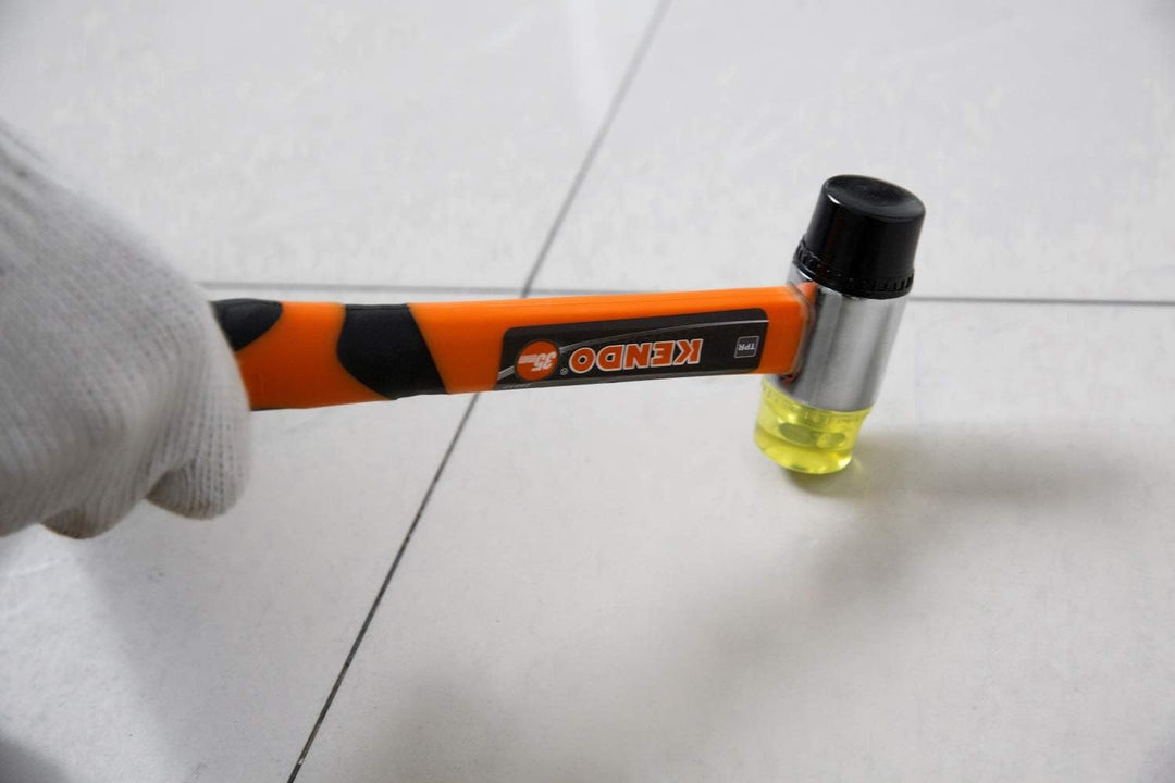 KENDO Schonhammer rückschlagfrei – Kopf-Durchmesser (Ø): 35 mm – Gewicht: 390g – Kunststoffhammer mi