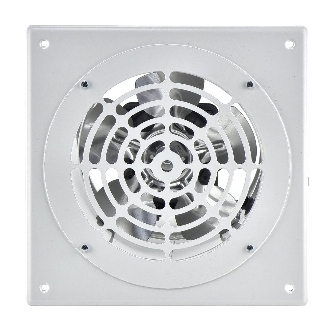 Steinberg14 Weiss Ø 160mm Rohrlüfter Wand Radiallüfter Ventilator Wandflansch Zu-Abluft, Metall Ø 16