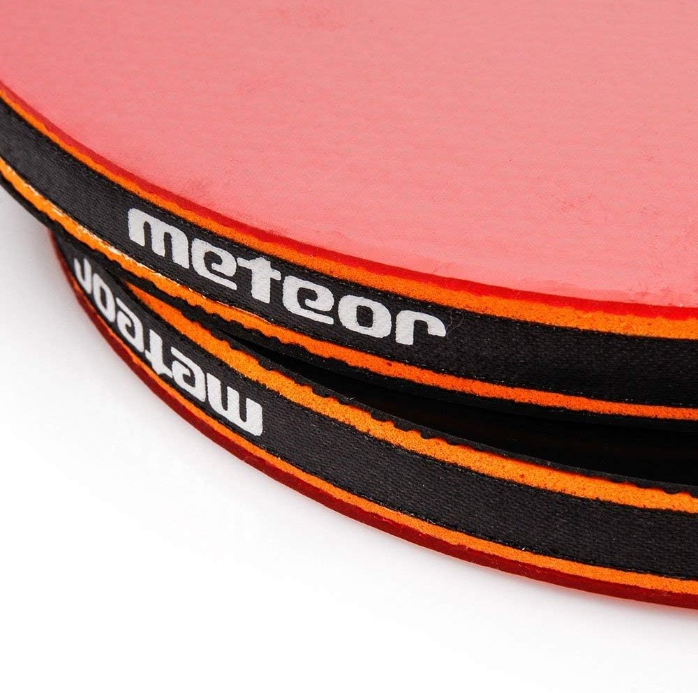 meteor Tischtennis-Set Zwei Schläger und DREI Bälle Allround-Profi Amateur-Mittel- und Fortgeschritt