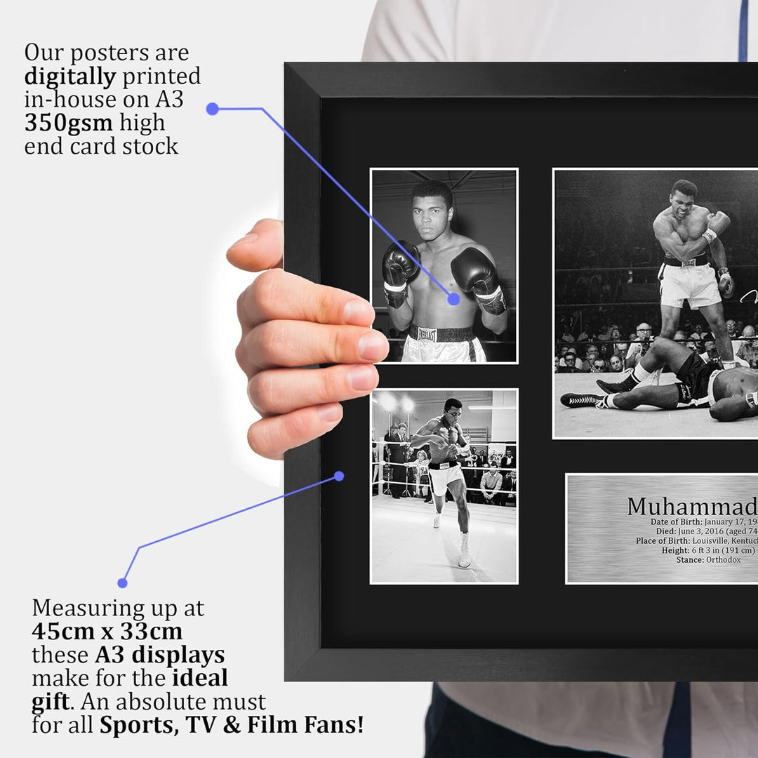 HWC Trading FR A3 Muhammad Ali Geschenke Gedrucktes Signiertes Autogrammbild Für Boxer-Erinnerungsst