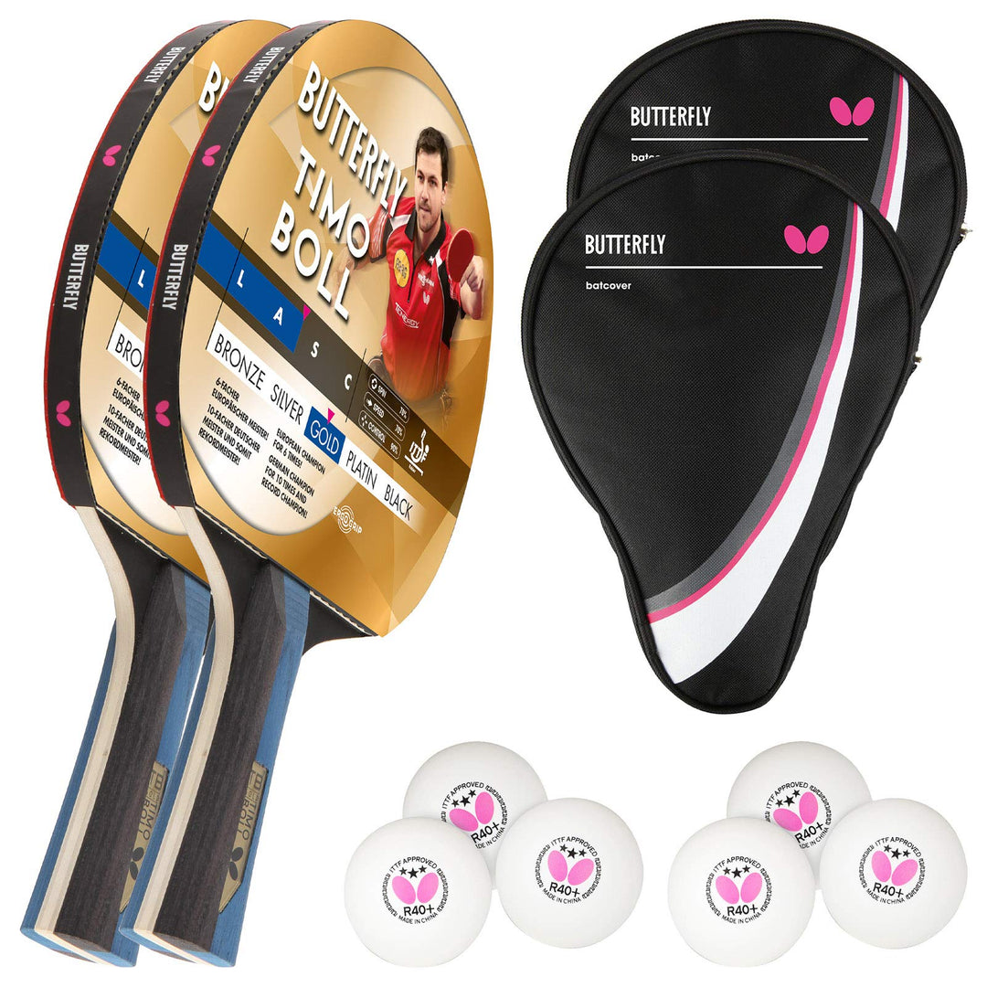 Butterfly® Timo Boll Gold Tischtennisschläger | Tischtennis Racket Bat TT Profi Wettkampfschläger fü