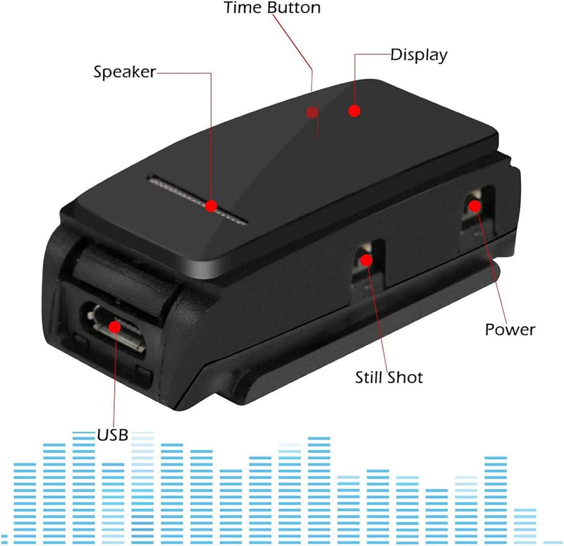 Armband digitales Diktiergerät mit Lautsprecher,eoqo Armband 8GB Stimme aktiviert,Noise Cancelling A