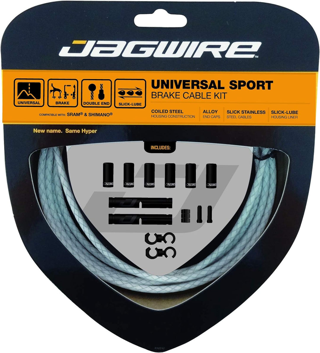 Jagwire Bremszugset Universal Sport, Blanc Tressé