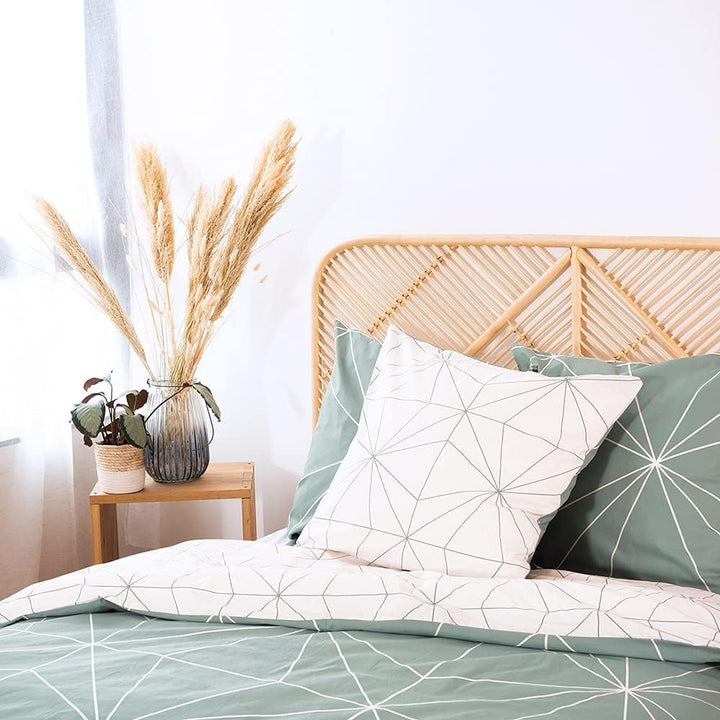 CÔTE DECO Bettwäsche mit Bettbezug 220 x 240 cm + 2 Kopfkissenbezüge 63 x 63 cm, Bettwäsche-Set für