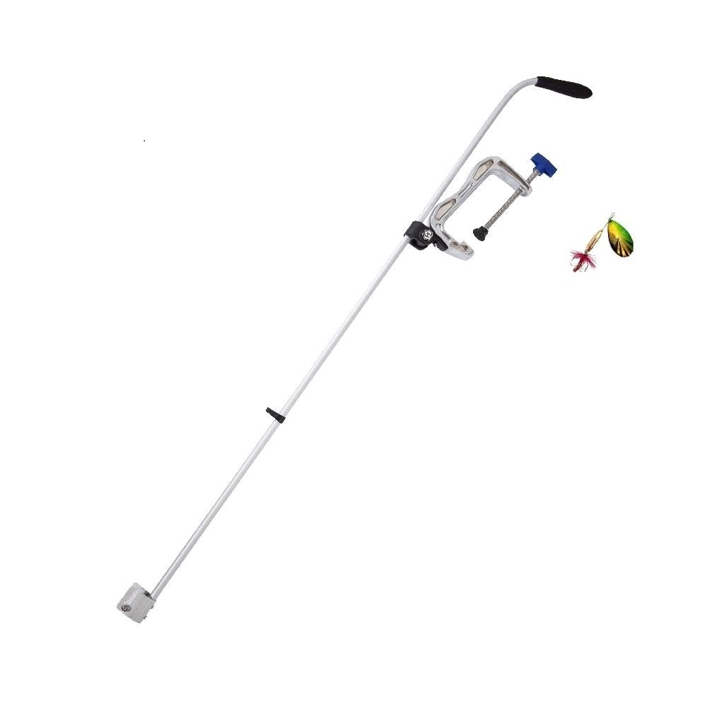Set: Jenzi Echolot-Geberstange Bootsbefetigung von Jenzi für Echolotgeber 120cm + gratis Spinner & P