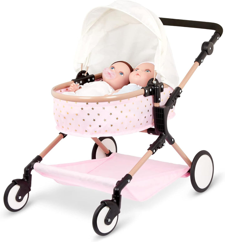 babi 2 Baby Puppen Zwillinge Mädchen Junge mit Kleidung und Schnuller – Weiche 36 cm Puppen mit mitt