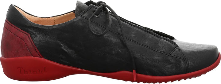 Think Stone Herren Derby Schnürhalbschuhe 44.5 EU 0000 Schwarz Kombi, 44.5 EU 0000 Schwarz Kombi