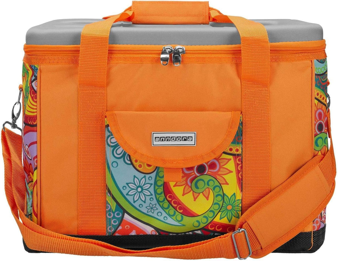 anndora Kühltasche XL 40 Liter Xl Paisley Orange