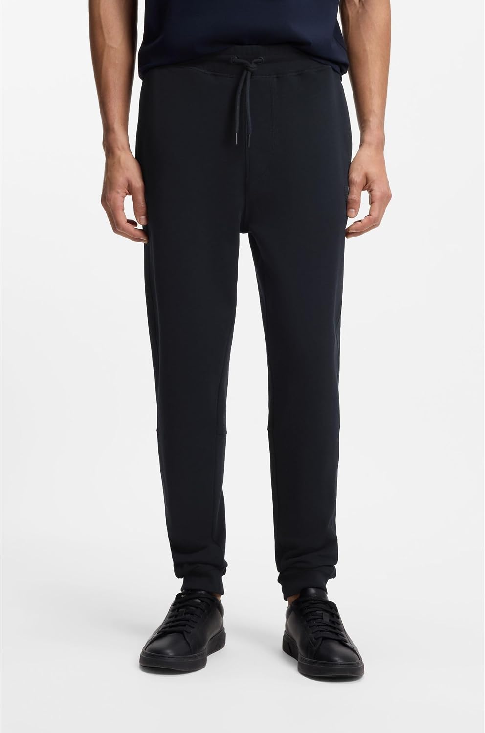 BOSS Herren Sestart Jogginghose aus Baumwoll-Terry mit Logo-Aufnäher 4XL Dark Blue404, 4XL Dark Blue