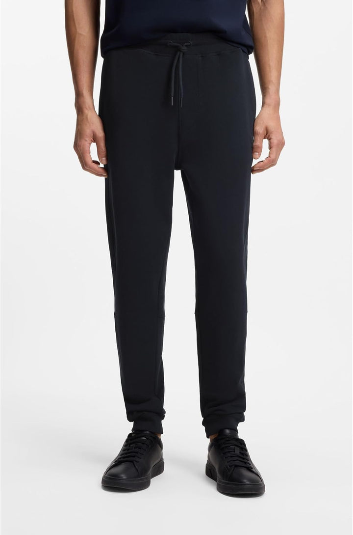 BOSS Herren Sestart Jogginghose aus Baumwoll-Terry mit Logo-Aufnäher 4XL Dark Blue404, 4XL Dark Blue