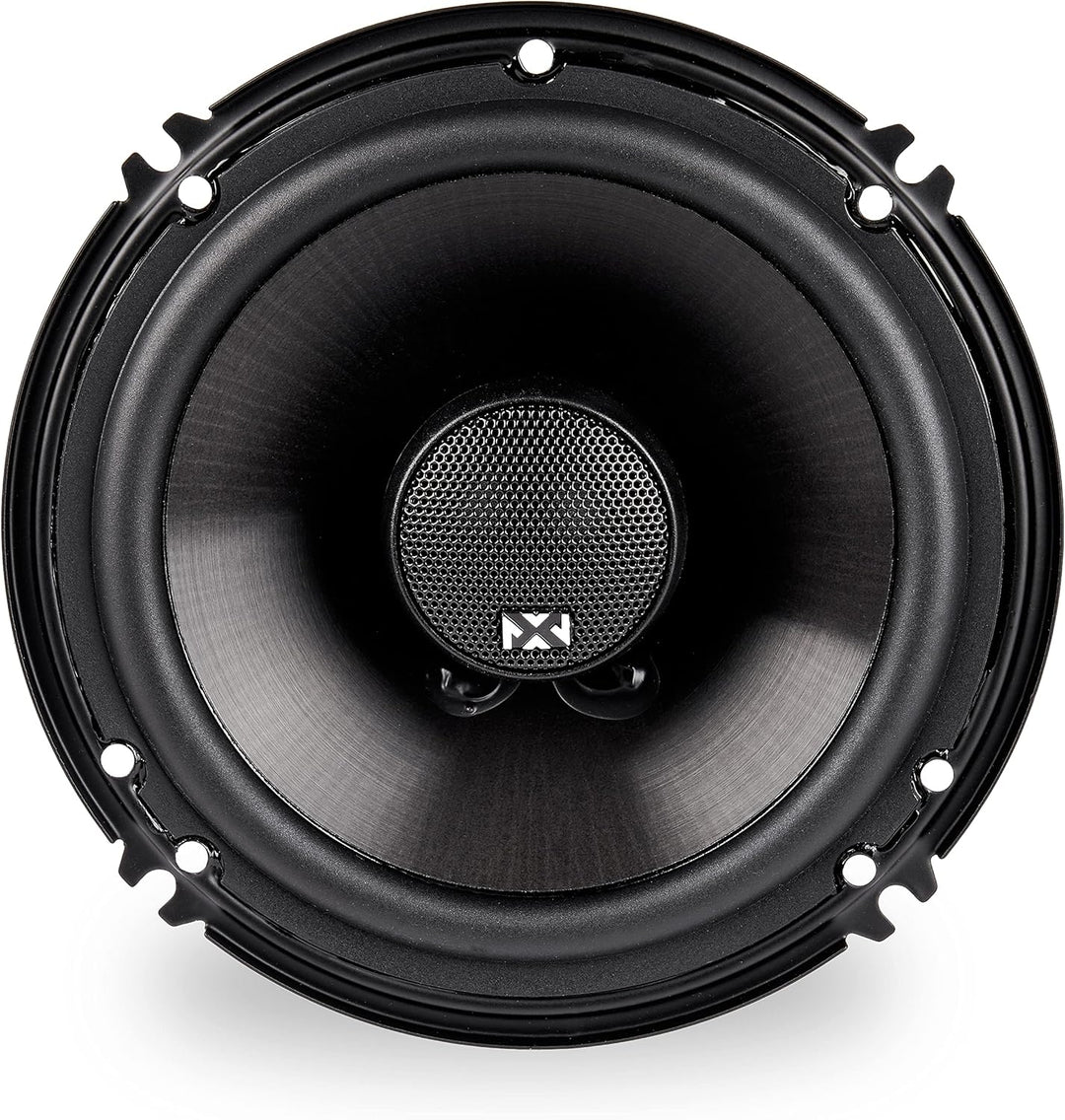 NVX® 2-Wege Koaxial Auto-Lautsprecher [V-Serie] mit Silk Dome Hochtöner, Set von 2 6 inch Coaxial, 6