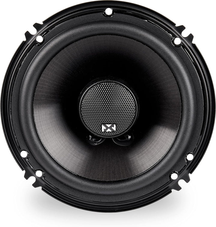 NVX® 2-Wege Koaxial Auto-Lautsprecher [V-Serie] mit Silk Dome Hochtöner, Set von 2 6 inch Coaxial, 6