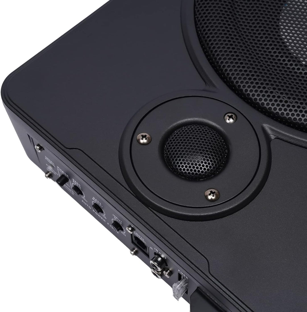 HarBin-Star Ultradünner Auto-Subwoofer mit Kabe Verbesserter Bass Aktive Lautsprecher 600W Leistung