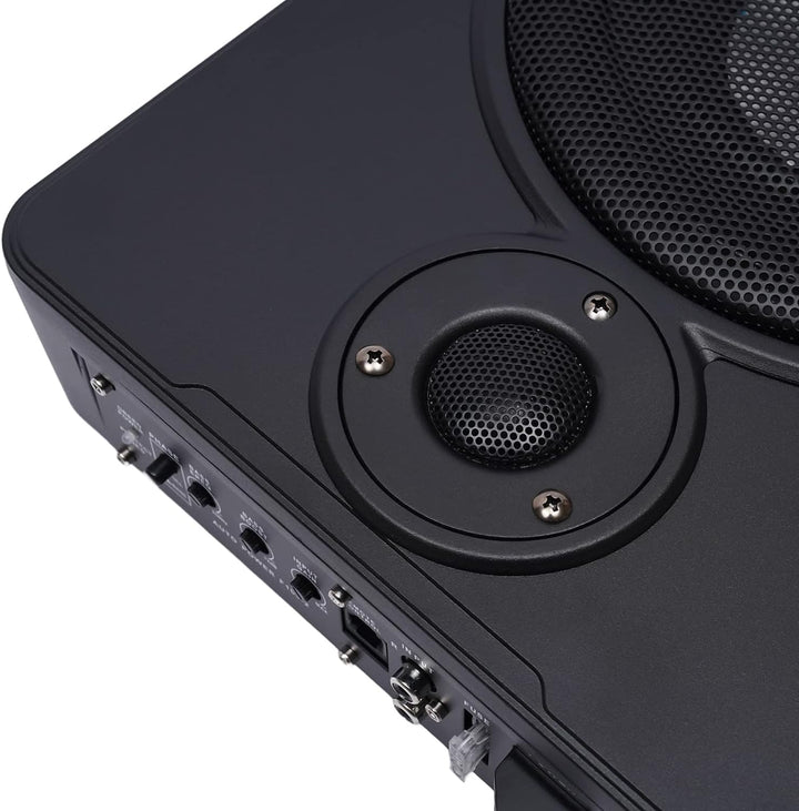HarBin-Star Ultradünner Auto-Subwoofer mit Kabe Verbesserter Bass Aktive Lautsprecher 600W Leistung