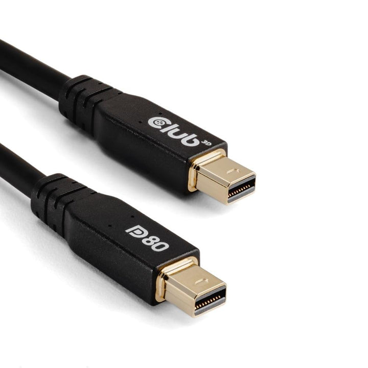 Club3D CAC-1165 MiniDP™ auf MiniDP™ DP80 Bidirektionales Vesa-zertifiziertes Kabel 1m 1 metro / 3.28