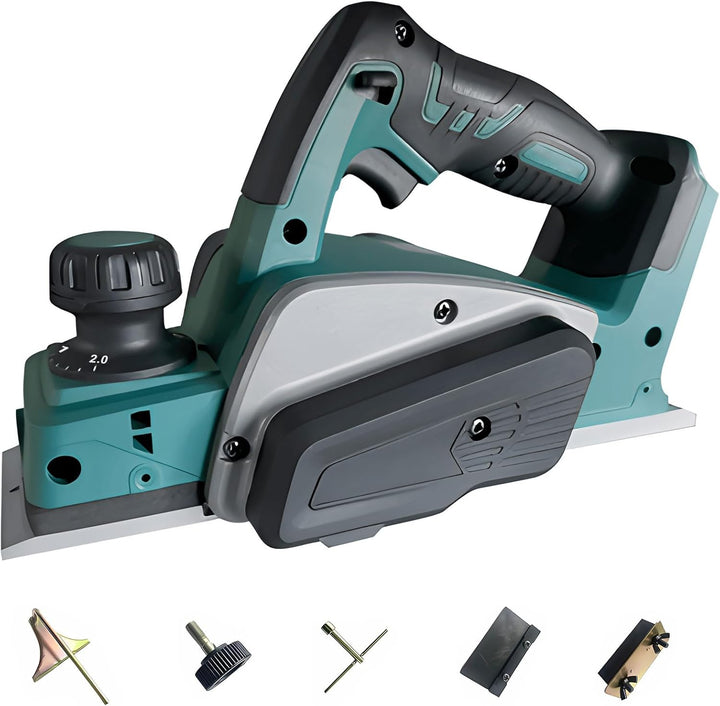 Akku-Hobel kompatibel mit Makita 18V-Akku (82mm, ohne Akku/ohne Ladegerät), 20.000 U/min, Elektrisch