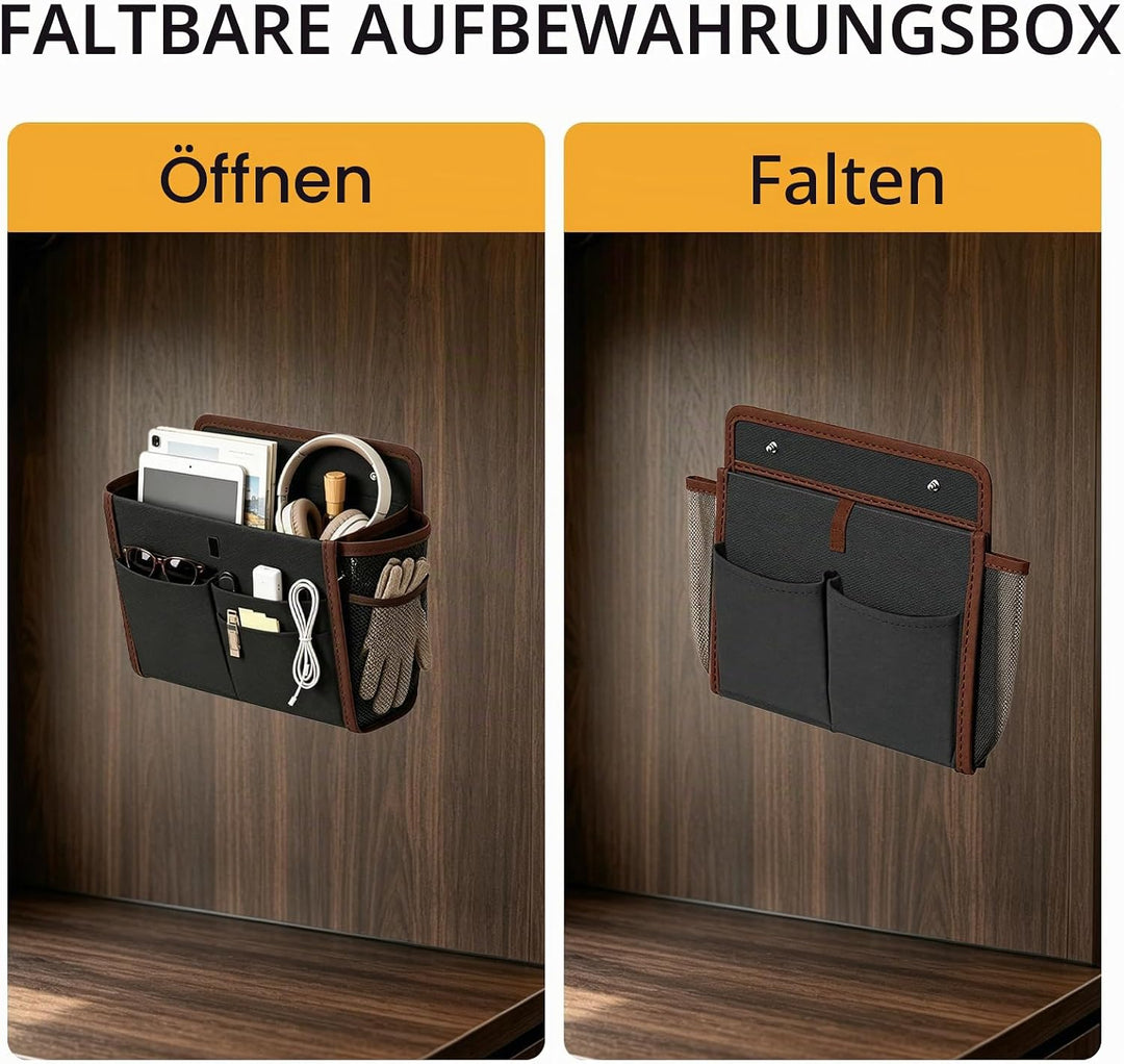 2 Stück Wohnmobil Organizer Hängend, Tür Organizer Selbstklebend, Faltbarer Hängeorganizer für Wohnw
