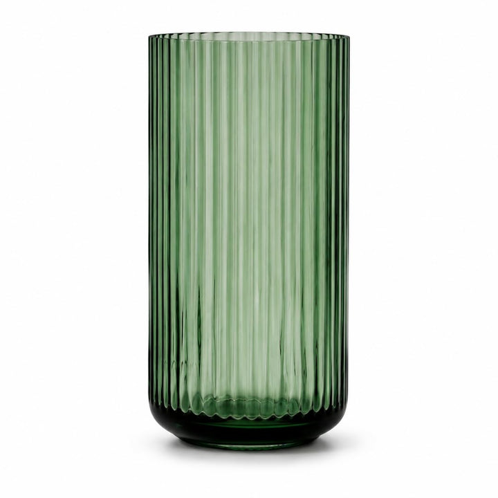 Lyngby Porcelæn Vase H25 cm Lyngby aus mundgeblasenem Glas zeitlos, grün H25 cm Copenhagen Green, H2