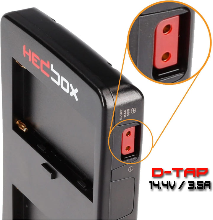 HEDBOX HBP-NPF - V-Mount batterieadapter konverterplatte verwendet 2X NP-F-Batterien zur Herstellung