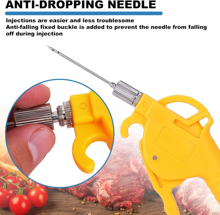 MXBAOHENG Marinierte Spritze Elektrische Kochsalzinjektionspumpe 50W Fleischeinlegemaschine Fleisch