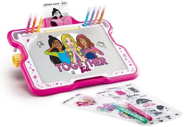 Maped CREATIV - Leuchttisch, Lichttisch, Lichtmaschine LUMI'BOARD BARBIE - mit 250x BARBIE-Motiven a