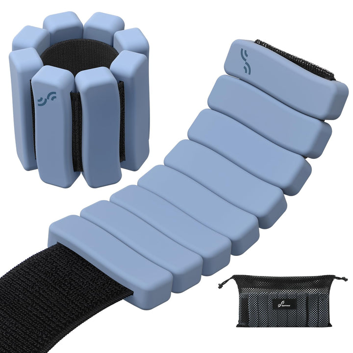 Sportneer tragbare Gewichtsmanschetten – 2er-Set (Jeweils 1 kg) für Damen und Herren, modisches knöc