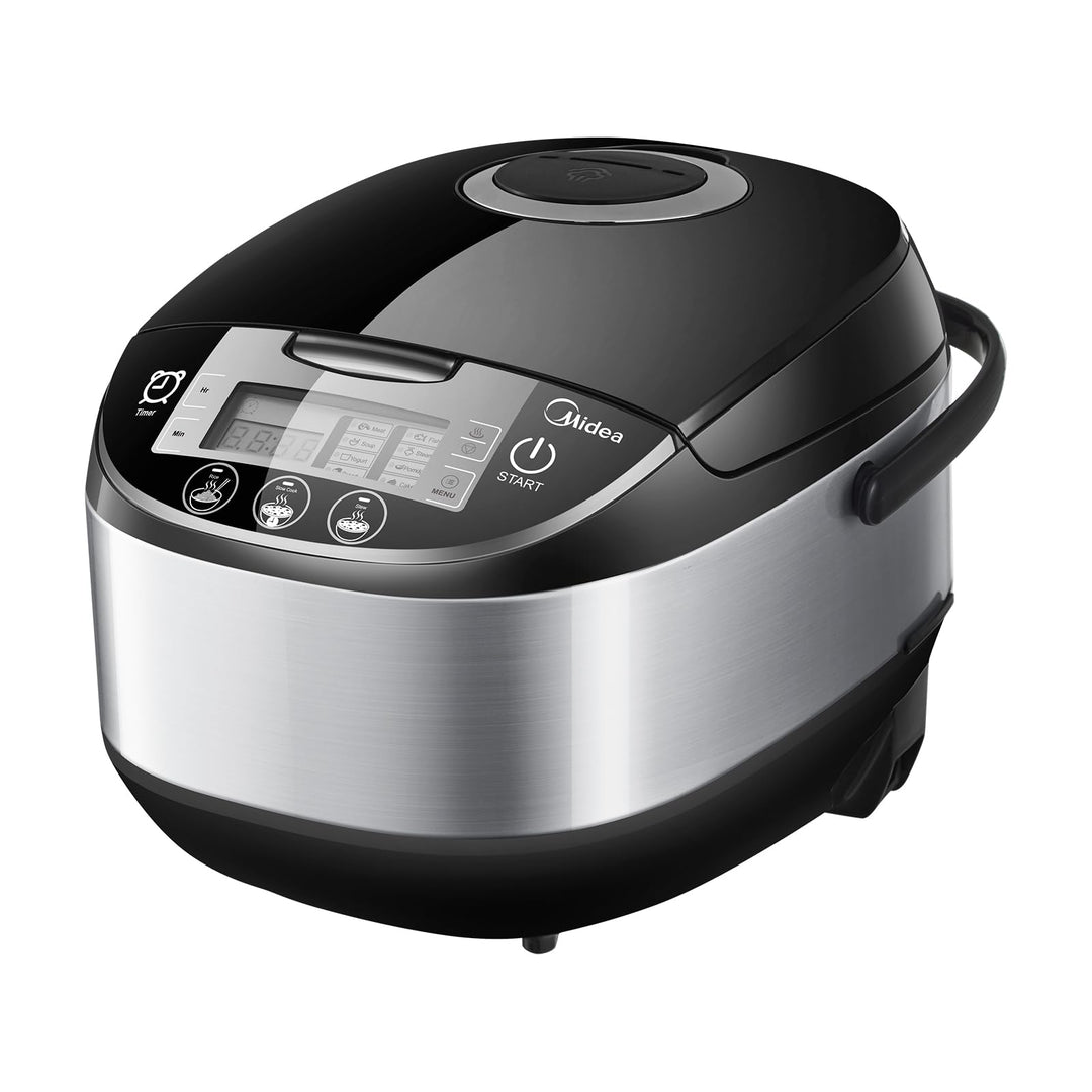 Midea Multifunktionaler Reiskocher mit Dampfgarer (10 Tassen, 1,8 Liter) 11 Multikocher-Funktionen,