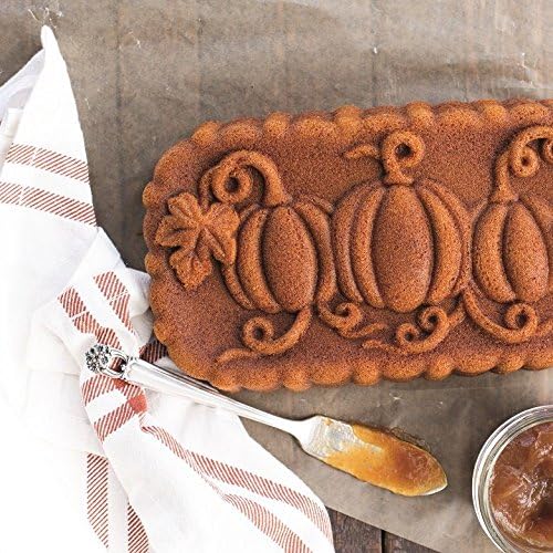 Nordic Ware Pumpkin Patch Loaf Pan, Bronze
