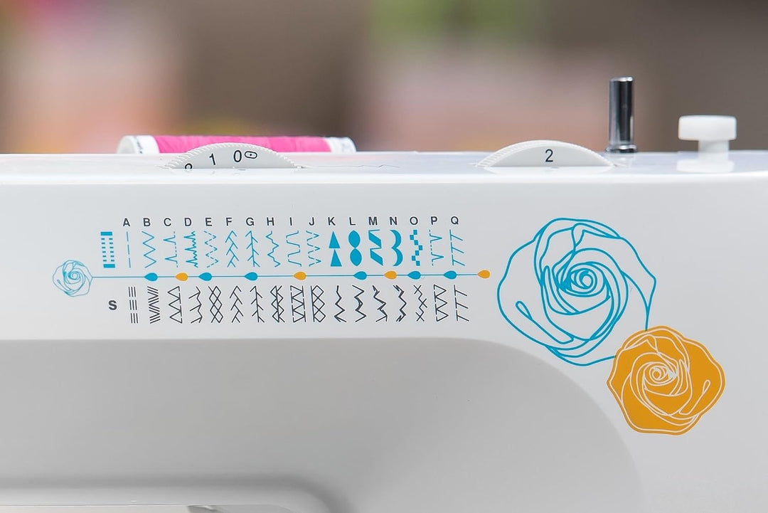 JUKI Mechanische Nähmaschine, Metall, weiss, 41 x 17,7 x 30,8 cm