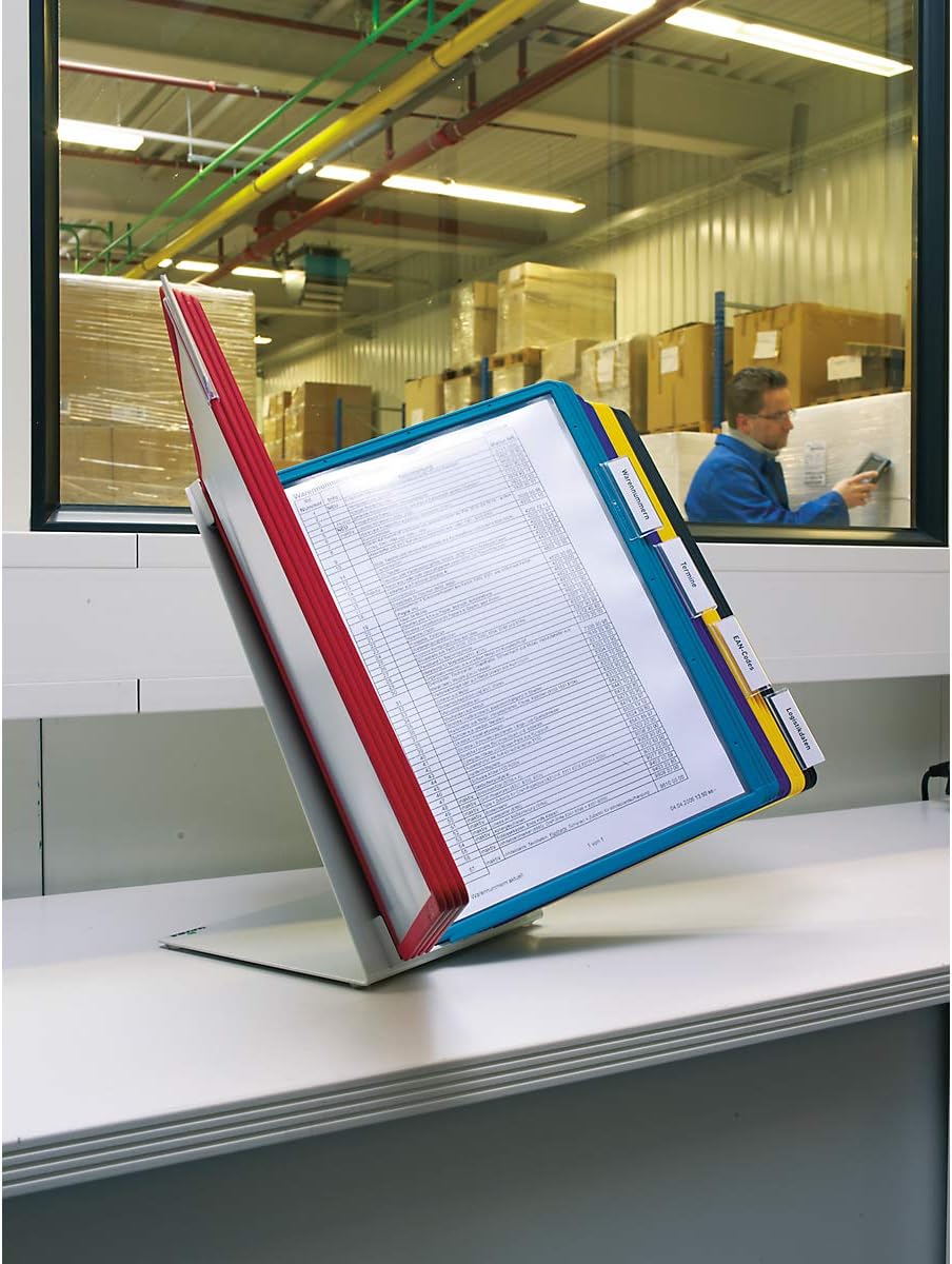 Durable Tisch-Sichttafelsystem (Vario Table 20, mit 20 Sichttafeln) mehrfarbig, 569900 Tisch 20 Tafe