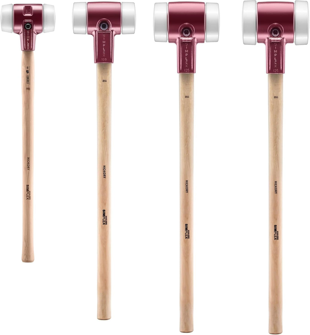 SIMPLEX-Vorschlaghammer, Superplastik; mit Tempergussgehäuse und Hickorystiel | D=100 mm | 3007.100