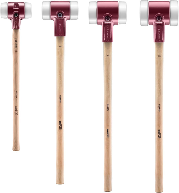 SIMPLEX-Vorschlaghammer, Superplastik; mit Tempergussgehäuse und Hickorystiel | D=100 mm | 3007.100