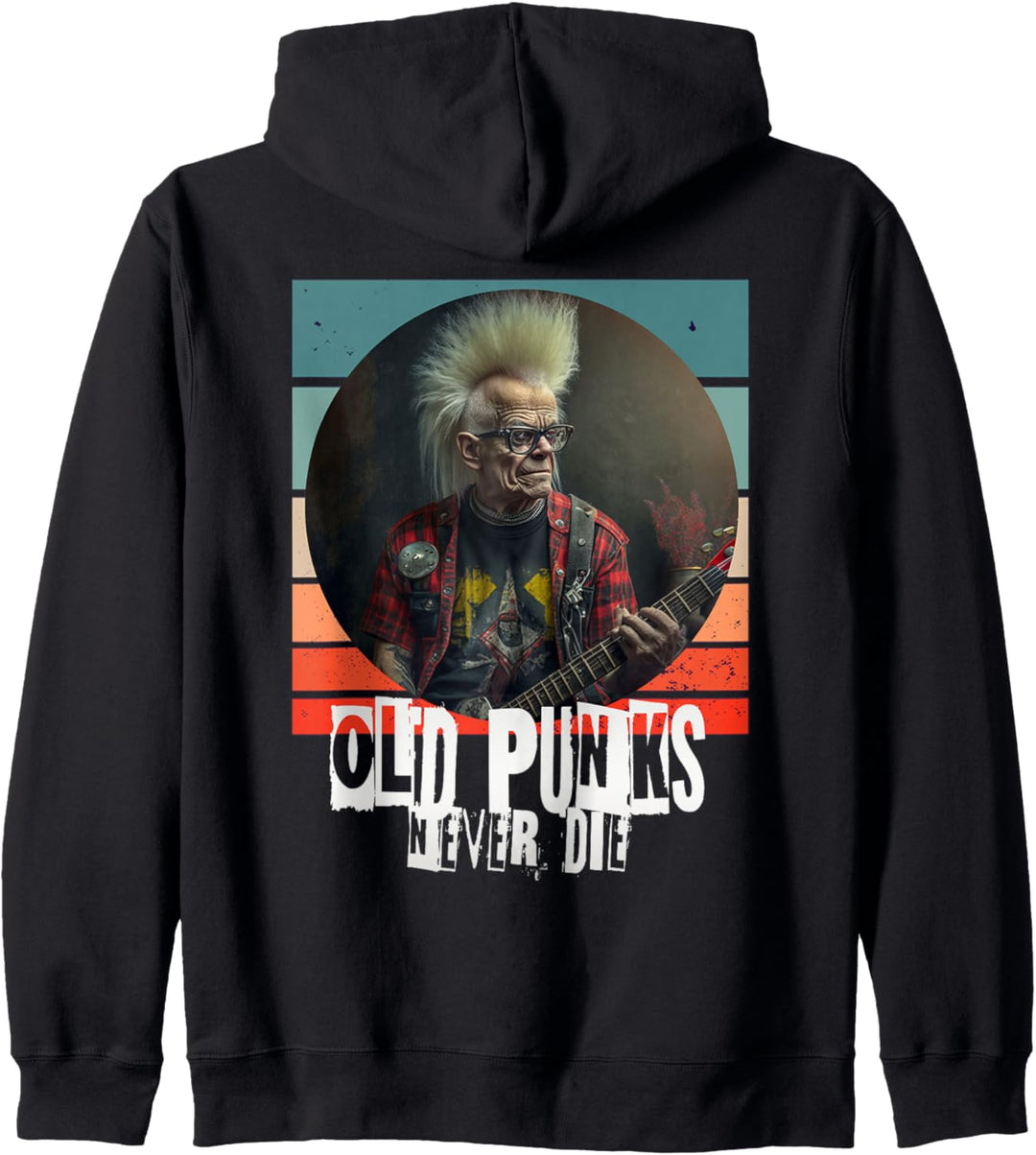 Old Punks never die, Punkrock Kapuzenjacke