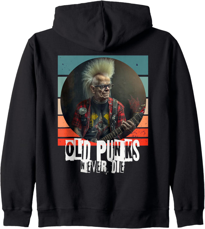 Old Punks never die, Punkrock Kapuzenjacke
