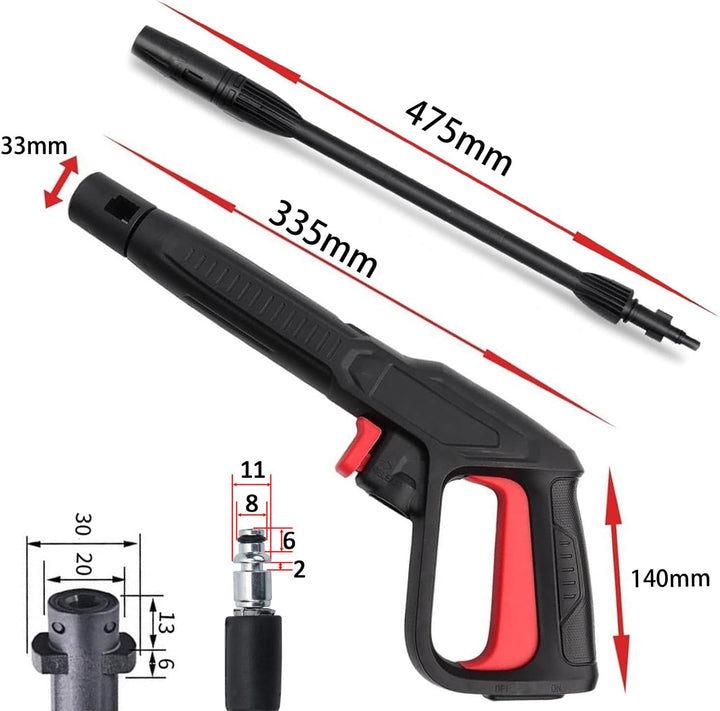 2350 PSI Power Washer Trigger Spray Gun Lance Washer Replacement Accessory Kit Quick Connect Release