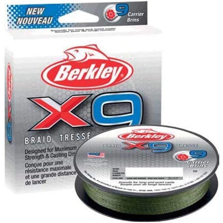 Berkley X9 geflochtene Angelschnur – 9-fache geflochtene Schnur zum Salzwasser- und Süsswasserangeln