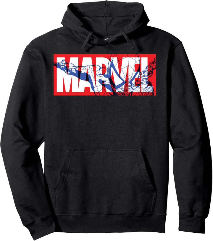 Marvel Classic Logo Spider-Man Fill Pullover Hoodie