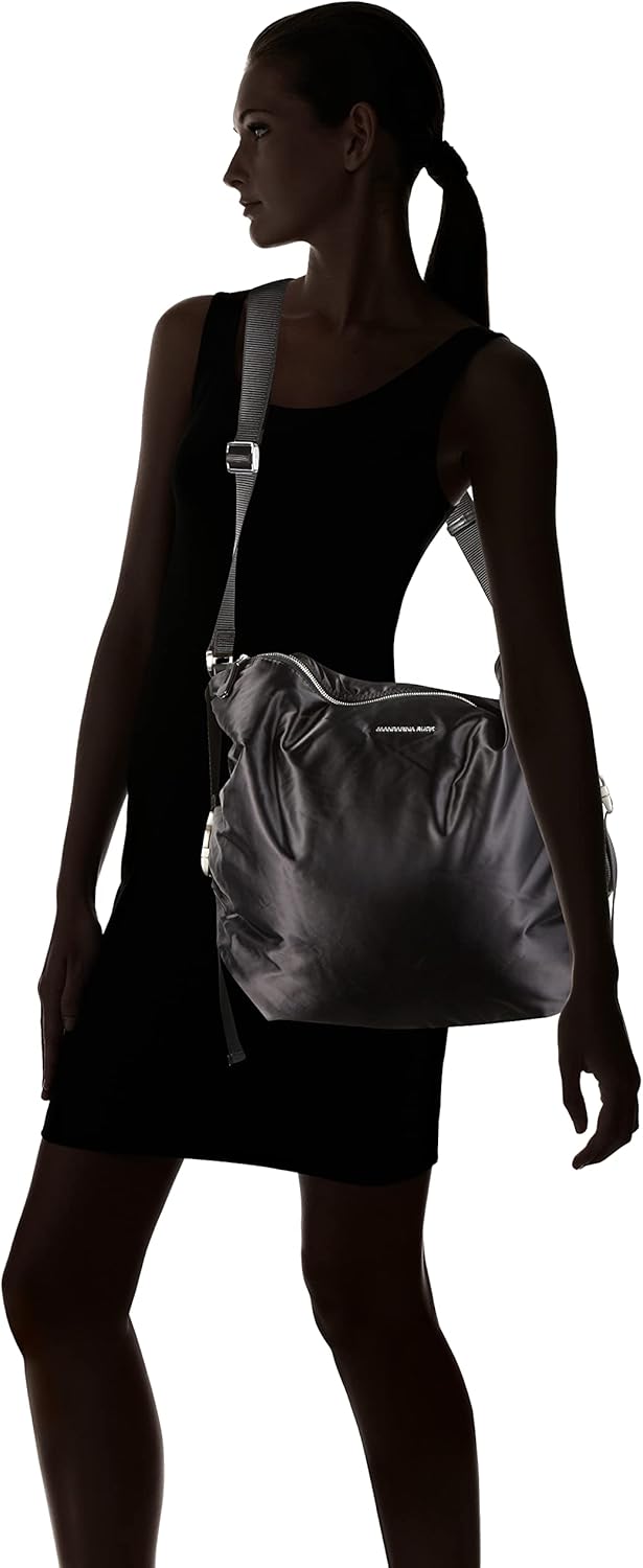 Mandarina Duck Damen Chelsea Schultertasche Schwarz, Schwarz