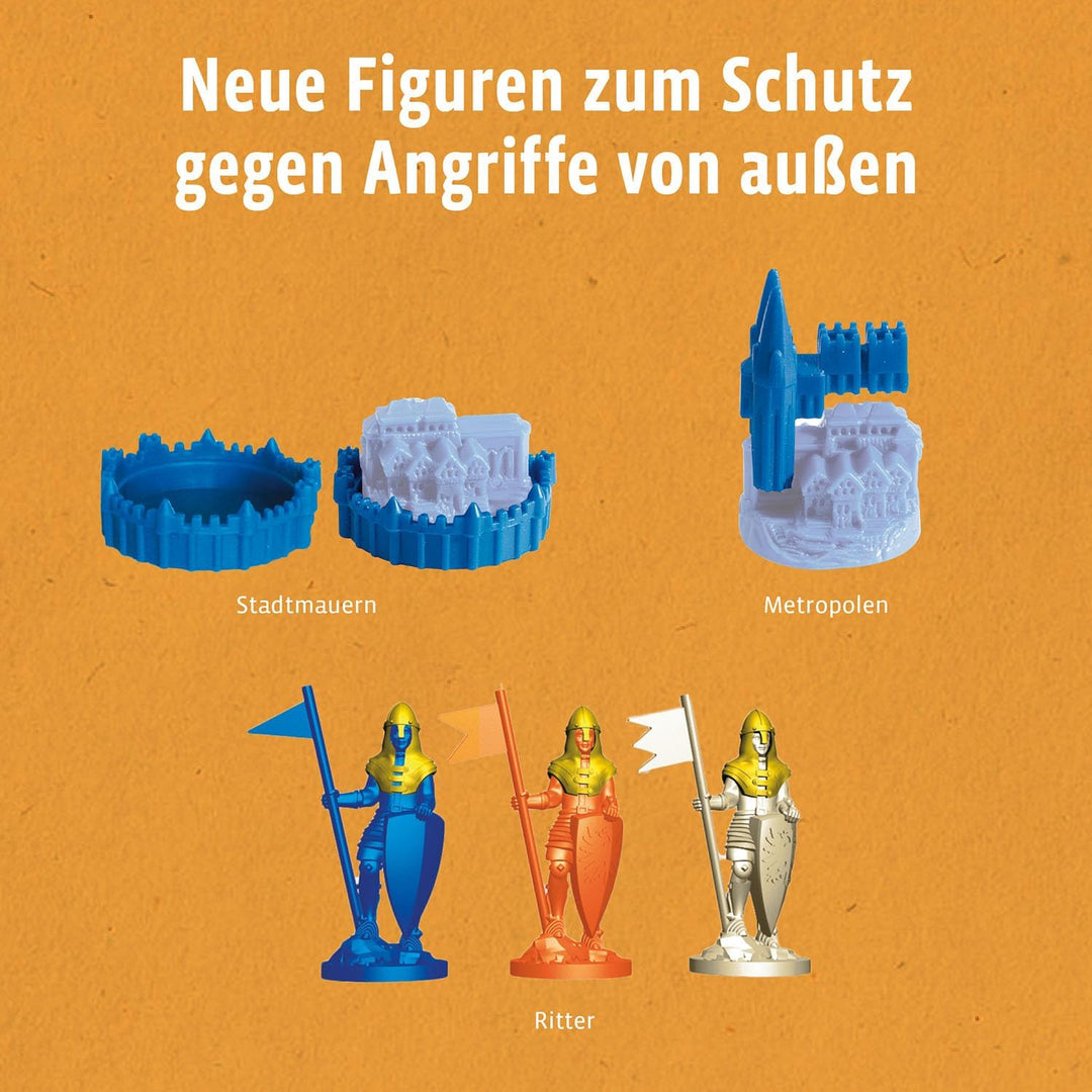 KOSMOS Catan - Städte &amp; Ritter, Erweiterung zu Catan - Das Spiel | Brettspiel für 3-4 Personen ab 12