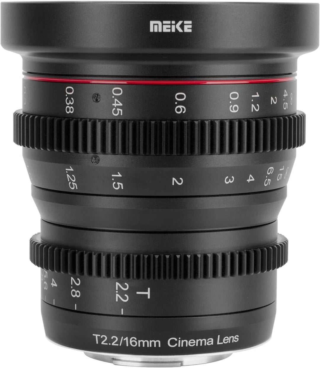 Meike MK 16 mm T2.2 grosse Blende manueller Fokus Prime Low Distortion Mini Cine Objektiv kompatibel