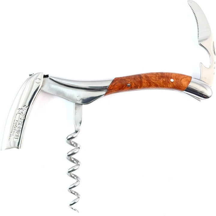 LAGUIOLE en Aubrac professionelles Sommelier Kellnermesser Amboina Wurzelholz