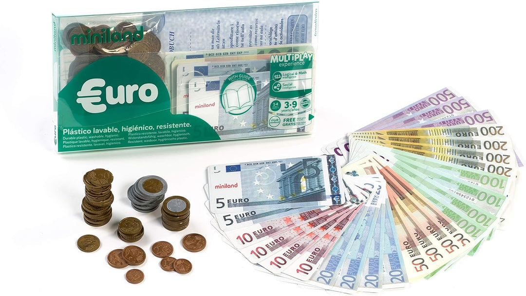 Miniland 31908 - Euro-Set (28 Scheine und 80 Münzen)