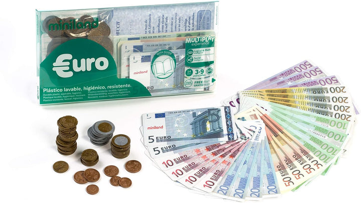 Miniland 31908 - Euro-Set (28 Scheine und 80 Münzen)